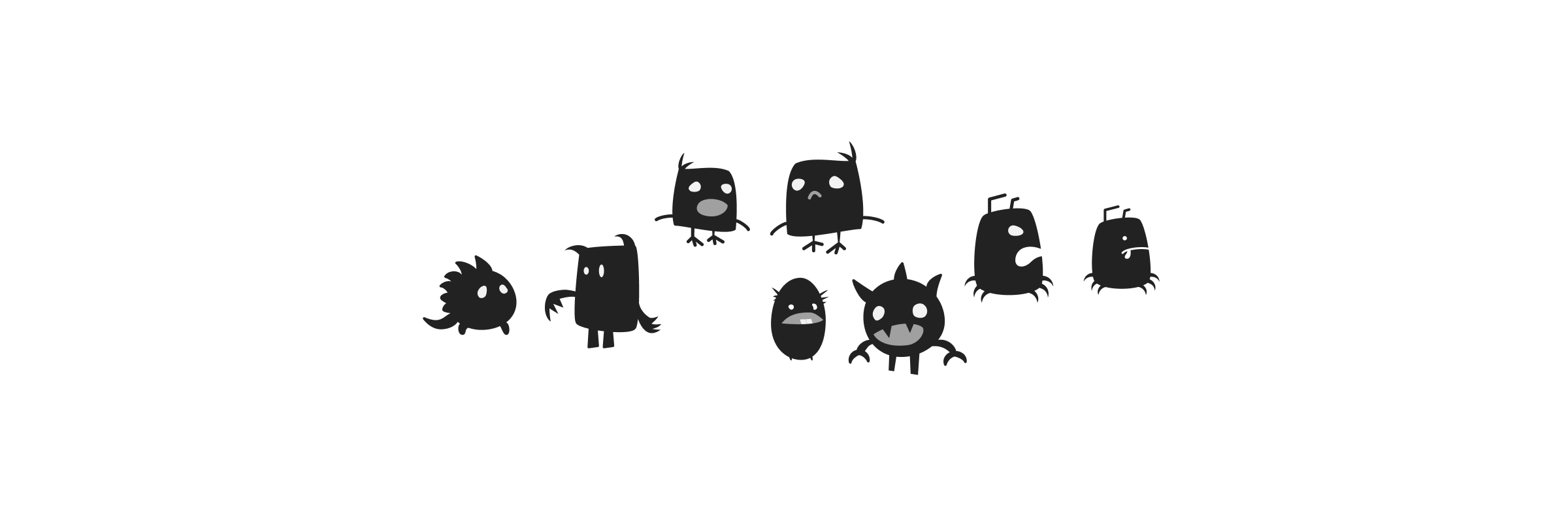 Illustration of various monsters