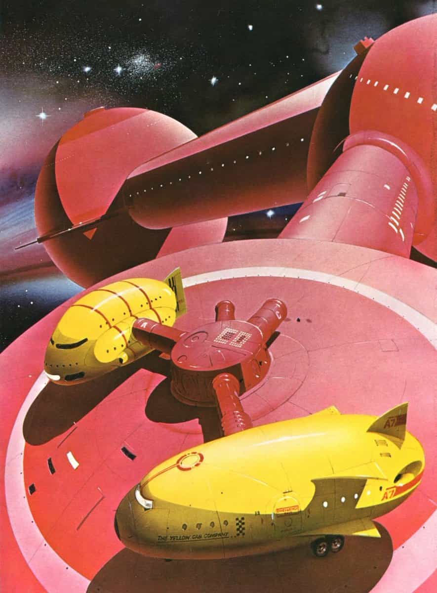 The Crack in Space red spaceship cover art